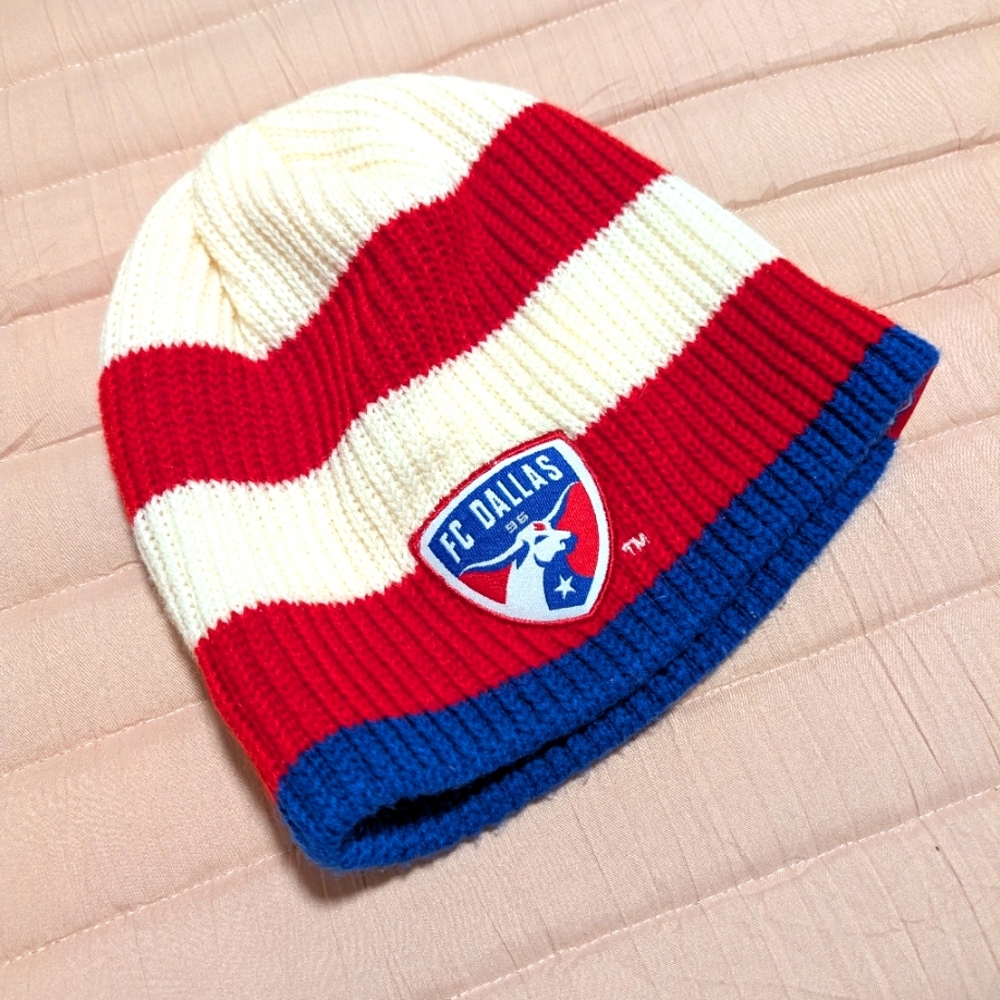 3/$10 Adidas FC Dallas Striped Beanie